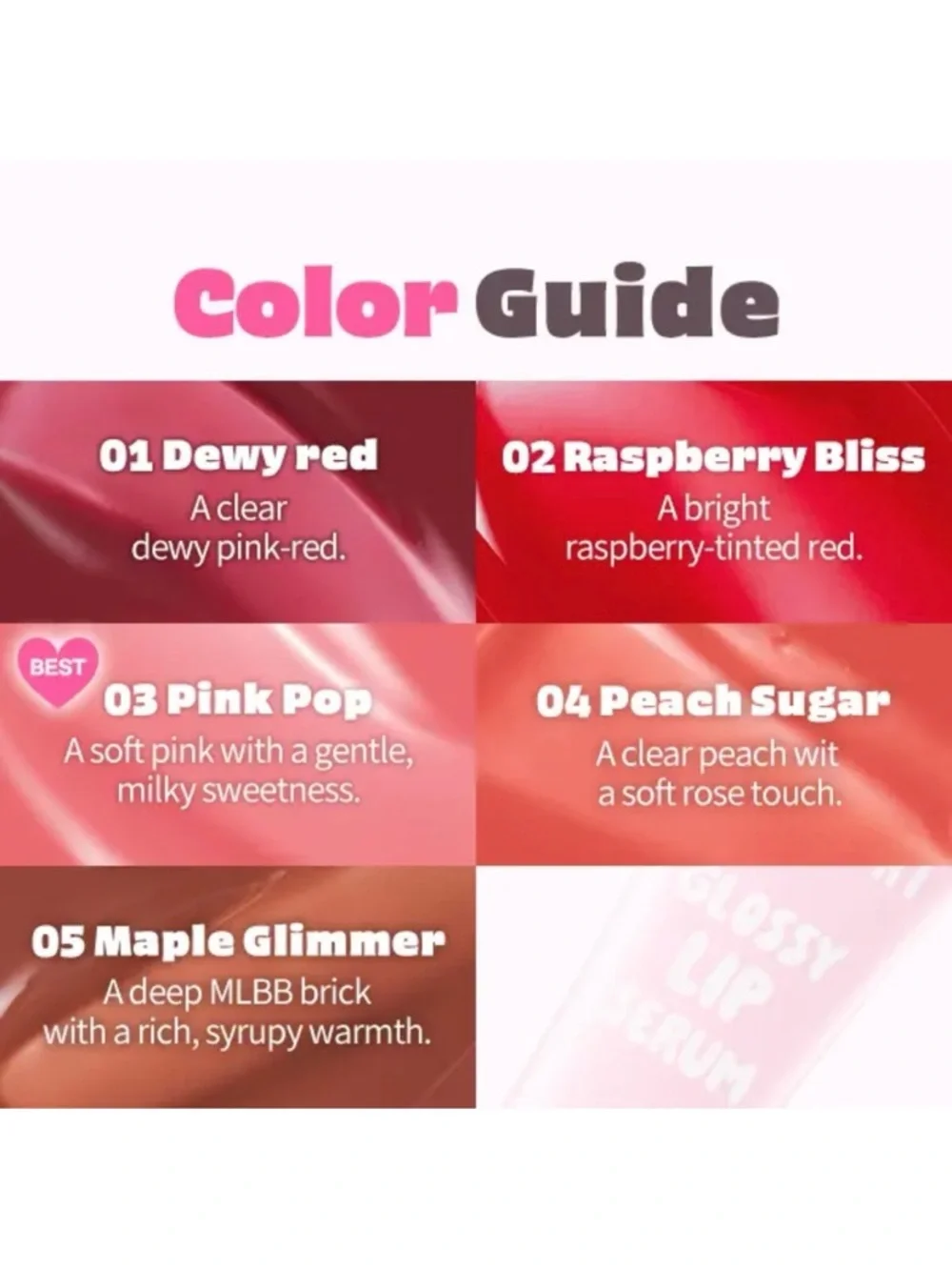 Cosnori 03 Pink Pop Jelly Glow Glossy Lip Serum